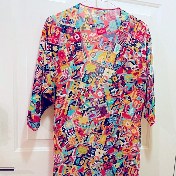 Lularoe women’s duster size small multi color - Picture 3 of 7
